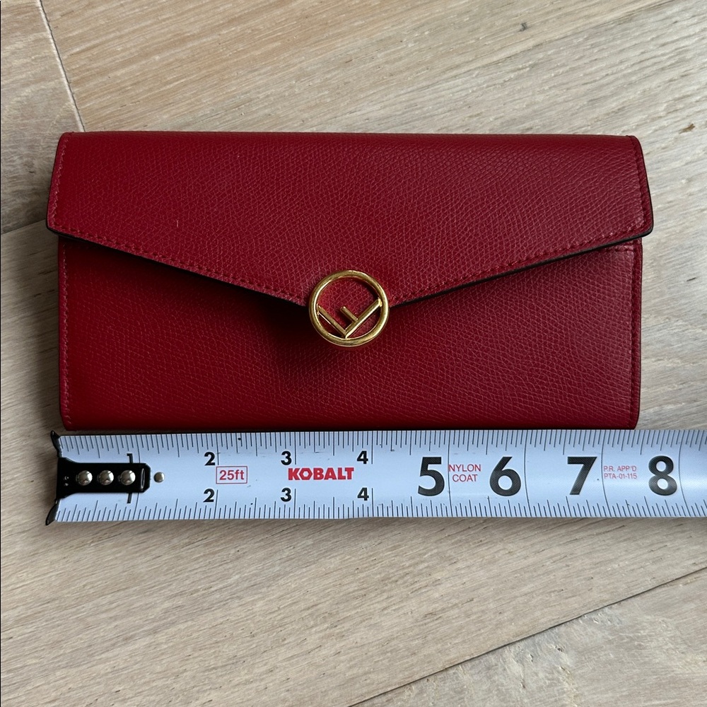 fendi f is fendi continental wallet Elegant Red Leather Wallet - Picture 11 of 14
